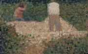 Georges Seurat Two Stonebreakers oil